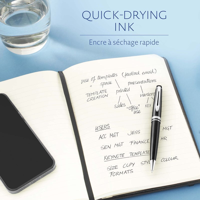 Waterman Ballpoint Pen Refills | Medium Point | Black Ink | 3 Count - Image 5